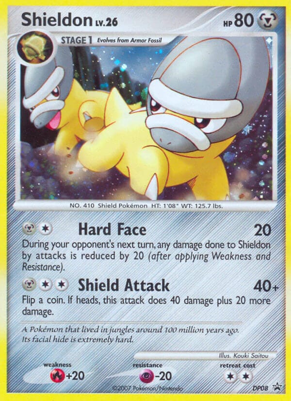 Shieldon · DP Black Star Promos · カード番号DP08 · 英語 · holo · standard