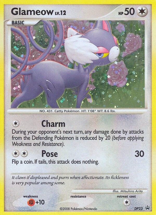 Glameow · DP Black Star Promos · カード番号DP23 · 英語 · holo · standard