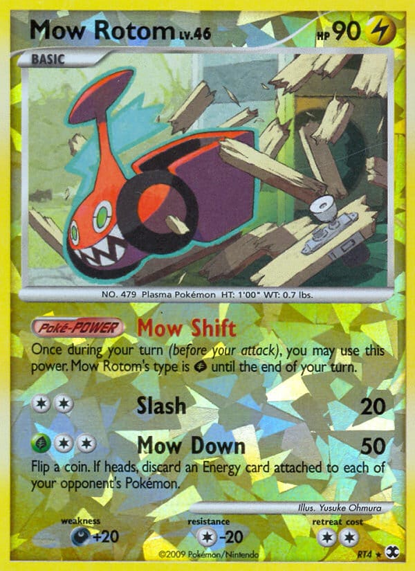 Mow Rotom · Rising Rivals · カード番号RT4 · 英語 · reverse · standard