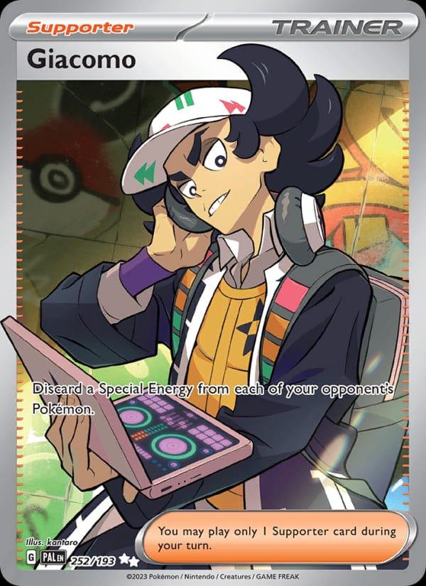 Giacomo · Paldea Evolved · カード番号252 · 英語 · holo · standard