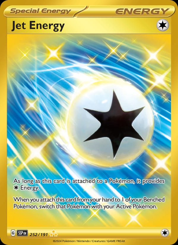 Jet Energy · Surging Sparks · カード番号252 · 英語 · holo · standard