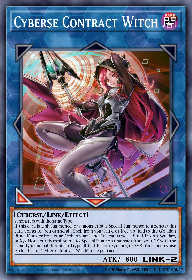 Cyberse Contract Witch · 収録版との対応は未確認 · カード番号37458564 · 英語 · 絵柄参考