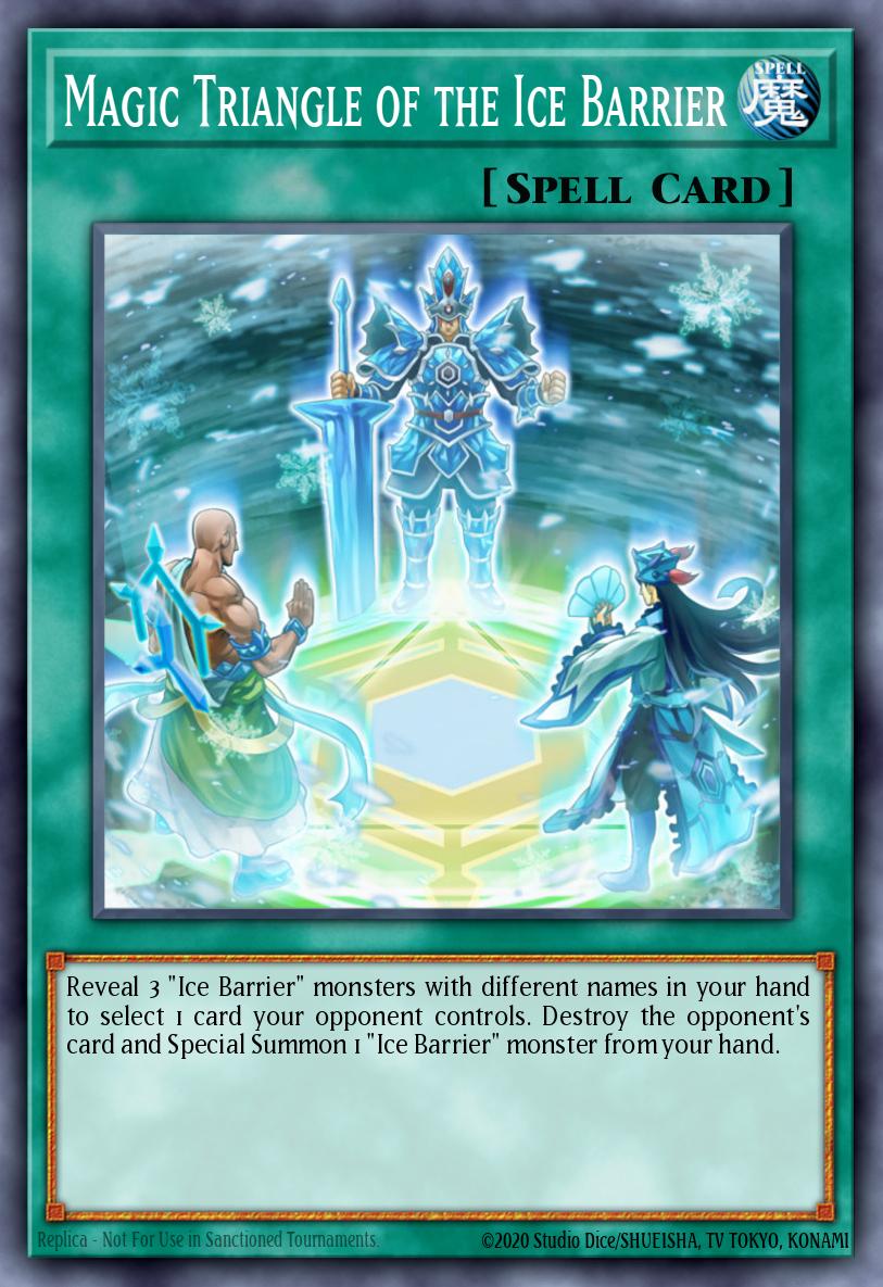 Magic Triangle of the Ice Barrier · 収録版との対応は未確認 · カード番号64990807 · 英語 · 絵柄参考